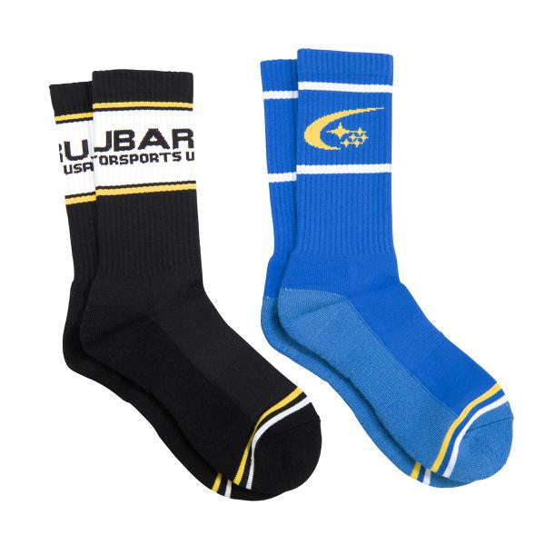 Subaru Motorsports USA | Woven Crew Socks | 2-Pack