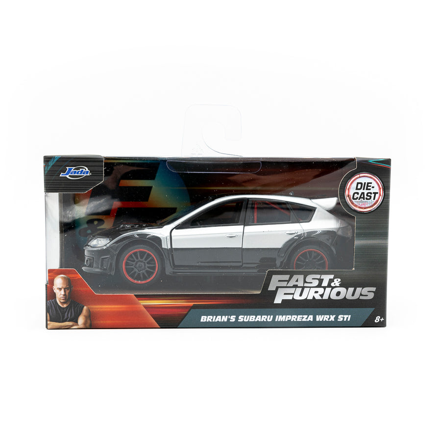 Fast & Furious | Brian's STI | 1:32 Diecast | Silver & Black