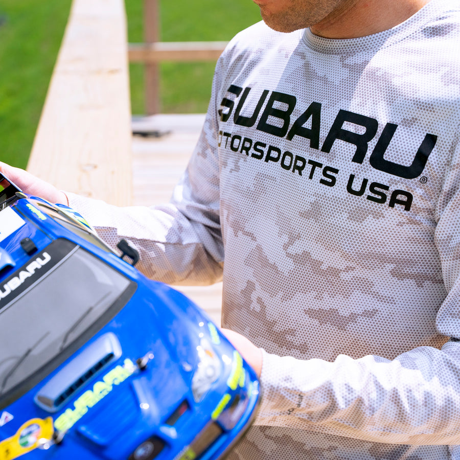 Subaru Motorsports USA | SPF 50 Performance Shirt | Aluminum