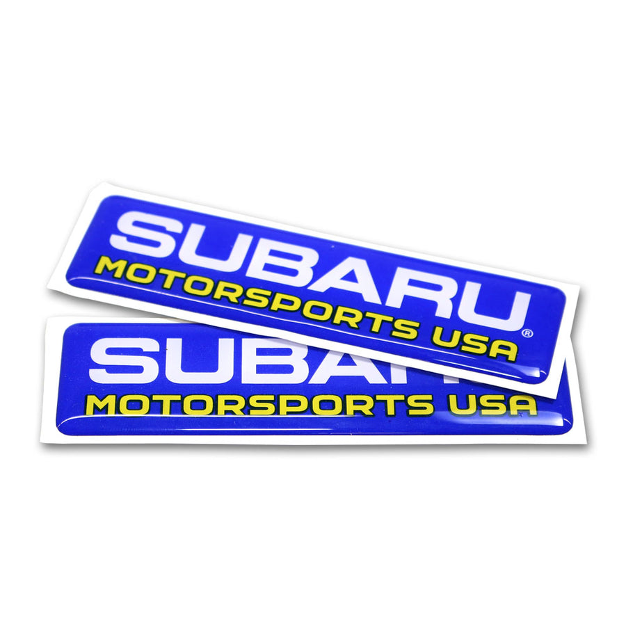 Subaru Motorsports USA Domed Vinyl Decals - 2 PACK