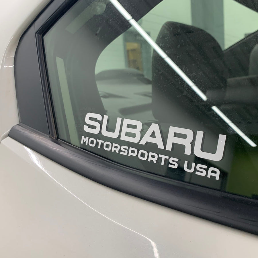 Subaru Motorsports USA Die Cut Vinyl Decals - 2 PACK
